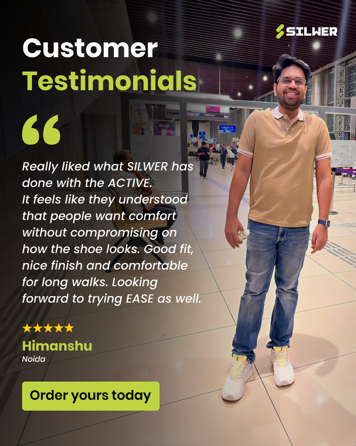 Himanshu, Silwer wearer from Noida, customer testimonial
