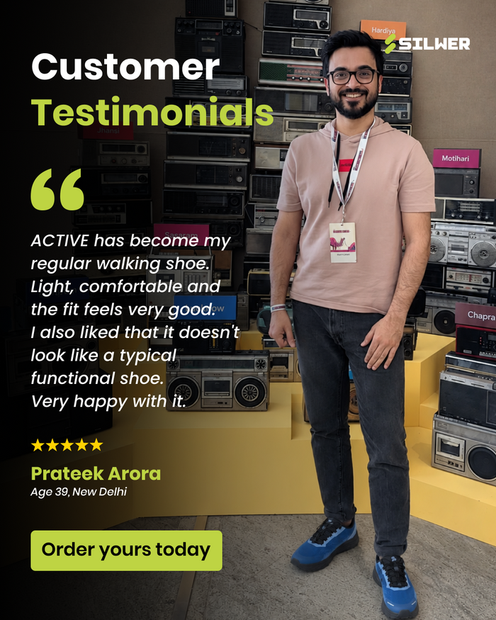 Prateek Arora, Silwer wearer from New Delhi, customer testimonial
