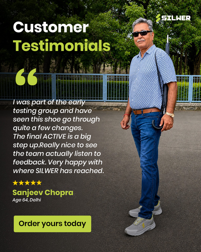 Sanjeev Chopra, Silwer wearer from Delhi, customer testimonial