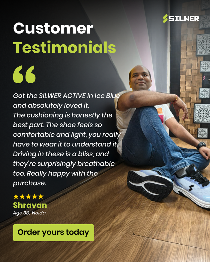 Shravan, Silwer wearer from Noida, customer testimonial