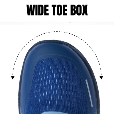 Silwer Active shoe toe box shown wide for natural toe spread
